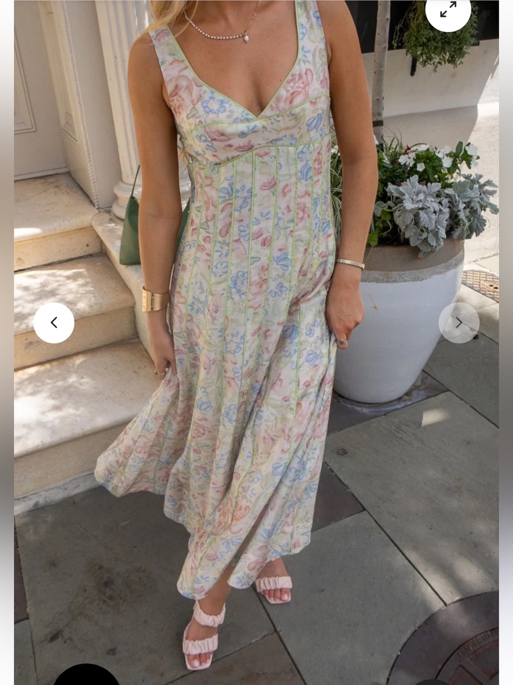 Vestique Treva Floral Maxi Dress Size Small